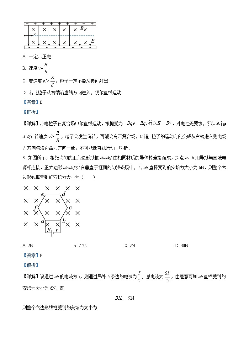 湖南省长沙市雅礼教育集团2023-2024学年高二下学期期末考试物理试卷(解析版)第2页