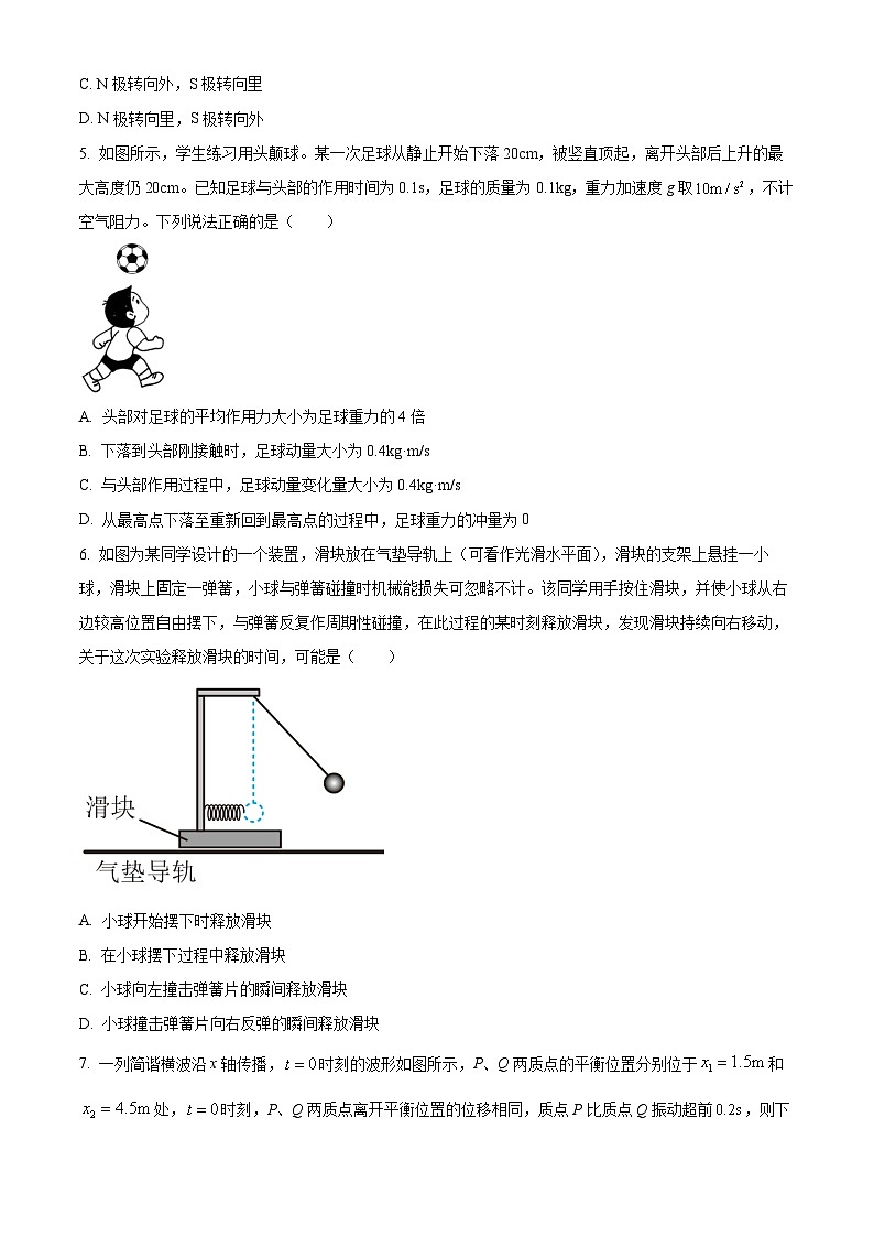黑龙江省哈尔滨师范大学附属中学2023-2024学年高二上学期期末物理模拟试卷(原卷版)第2页