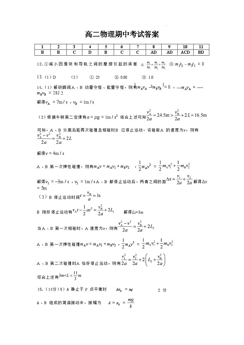 高二物理答案docx第1页
