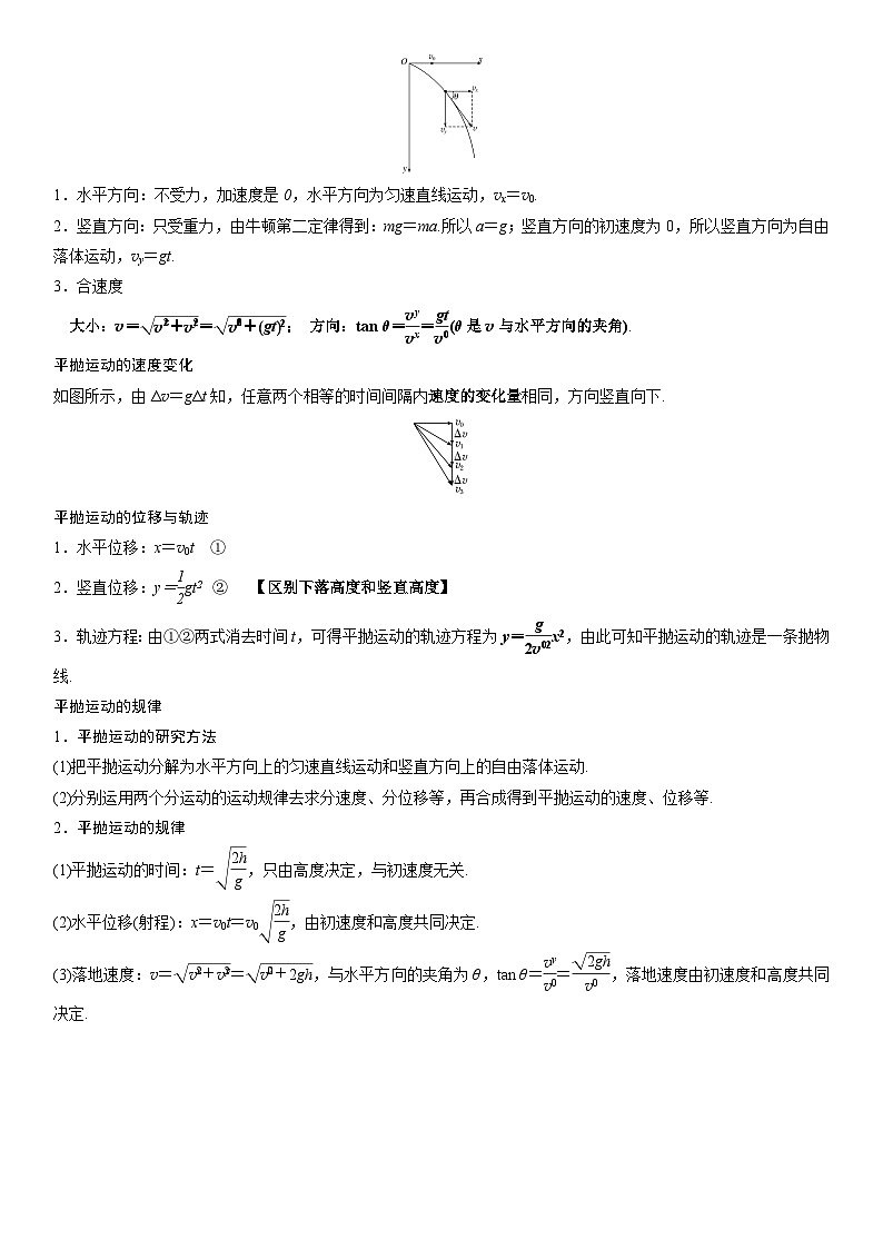 人教版高中物理必修二 同步精讲精练5.4抛体运动的规律(解析版)第2页
