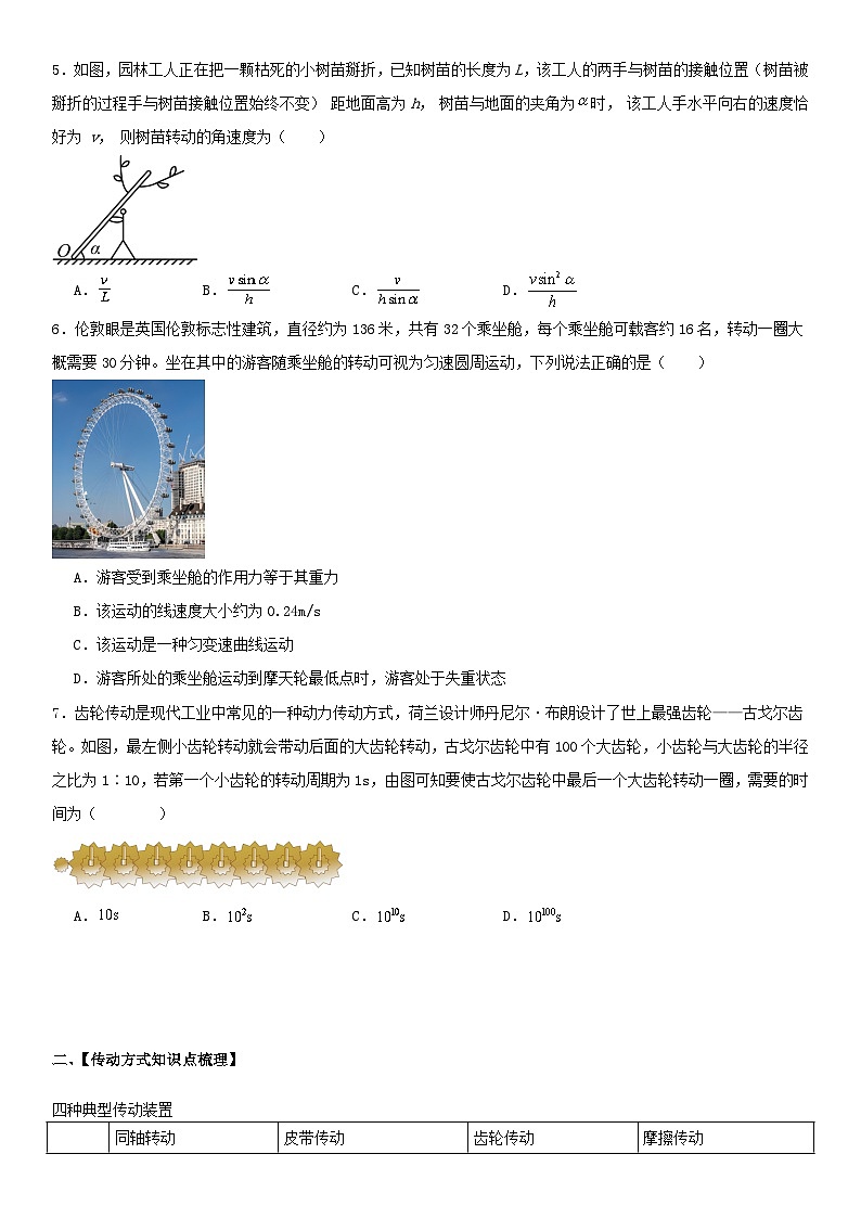 人教版高中物理必修二 同步精讲精练6.1圆周运动(2份,原卷版+解析版)03