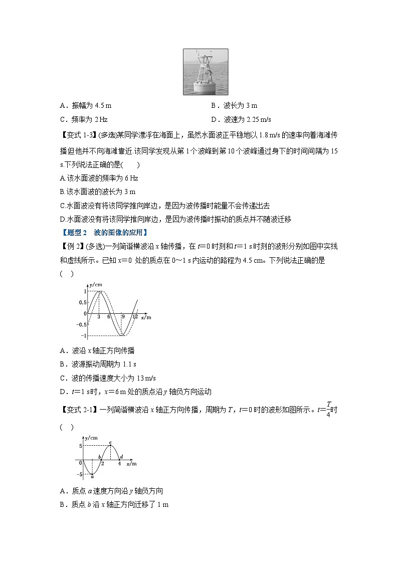 人教版高中物理选择性必修一 同步精讲精练专题3.1 机械波的形成与传播(学生版)第2页