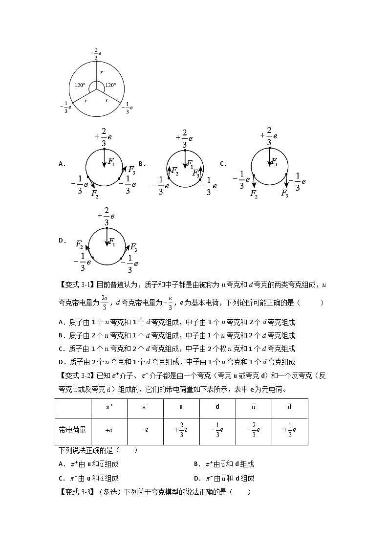 人教版高中物理选择性必修三 同步精讲精练专题5.5 ”基本“粒子 (原卷版)第3页