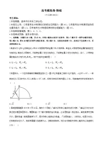 甘肃省白银市靖远县第一中学2024-2025学年高三上学期11月期中物理试题