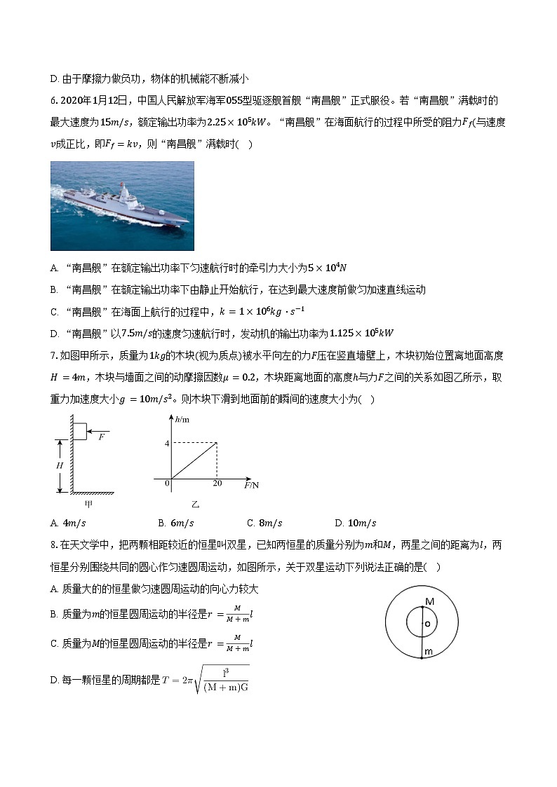 2024-2025学年江西省宜春市丰城市第九中学高三(上)第一次段考物理试卷(含答案)02