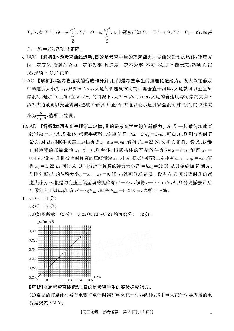 物理答案第2页