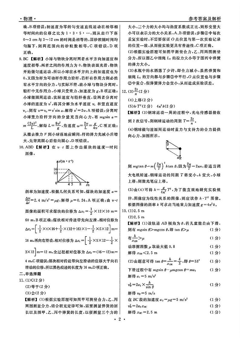 2025届辽宁名校联盟高三上学期10月名校联考物理试题02