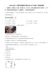 湖北省十堰市普通高中联合体2024～2025学年高二上学期10月月考物理试卷（含答案）