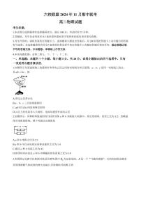 河北保定六校2024年高二上学期11月期中物理试题+答案