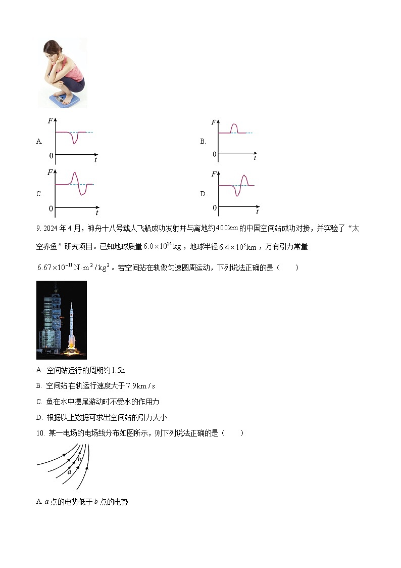 浙江省台州市十校联盟2024-2025学年高二上学期11月期中物理试题无答案第3页