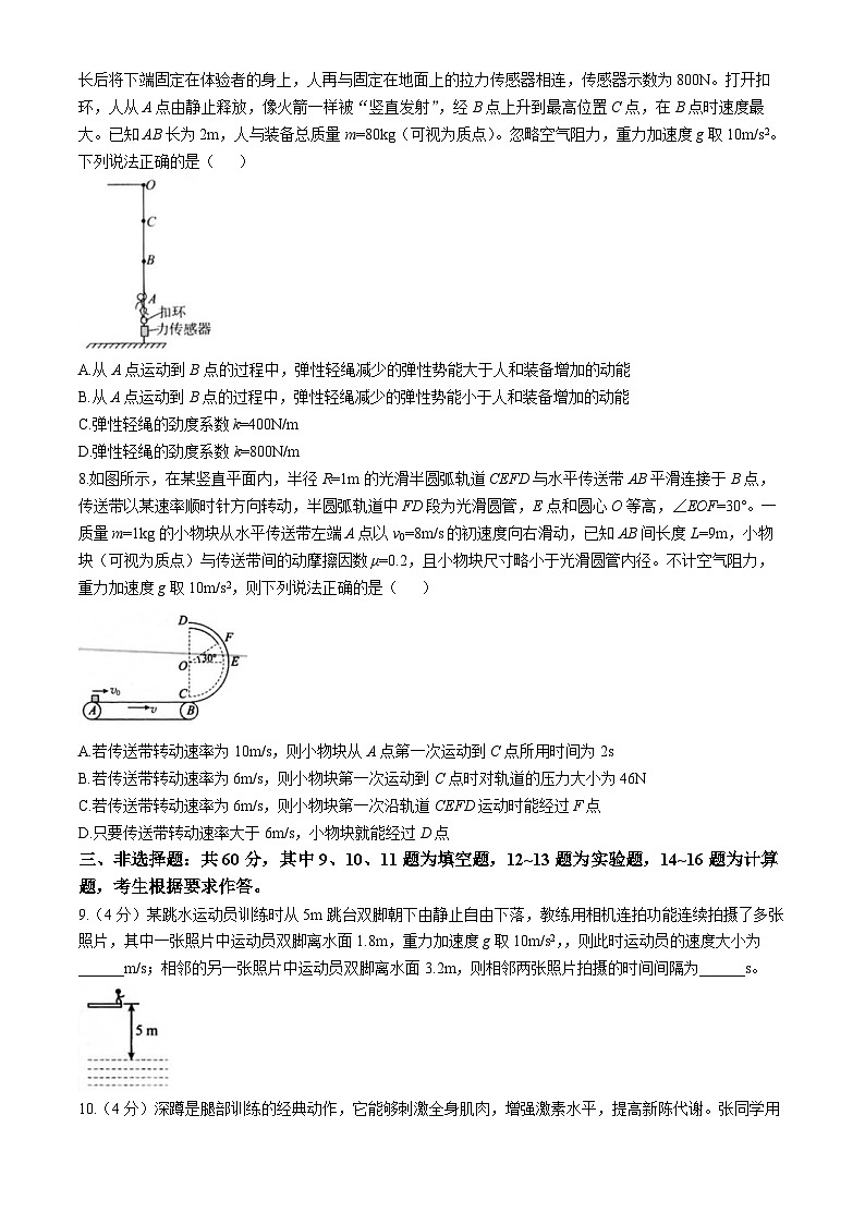 福建省龙岩市一级校联盟2024-2025学年高三上学期11月期中考试物理试卷(Word版附答案)第3页