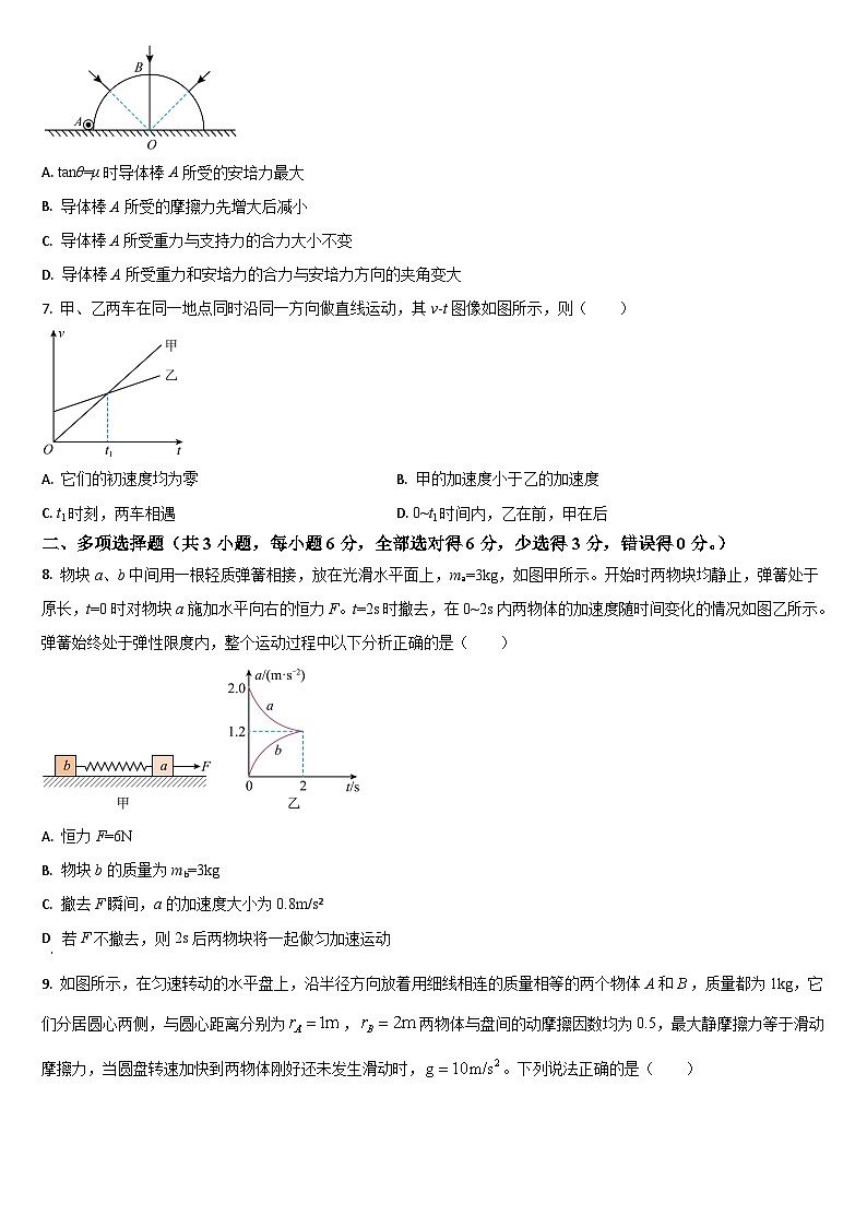 2025通化梅河口五中高三上学期11月期中考试物理含答案第3页