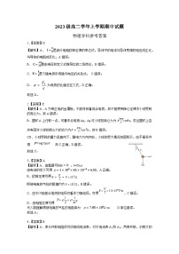 黑龙江省龙东联盟2024-2025学年高二上学期期中考试物理试题