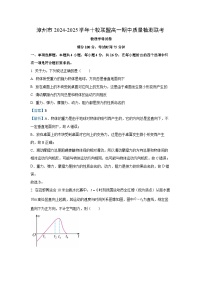 福建省漳州市漳州十校联盟2024-2025学年高一上学期11月期中物理试卷（解析版）