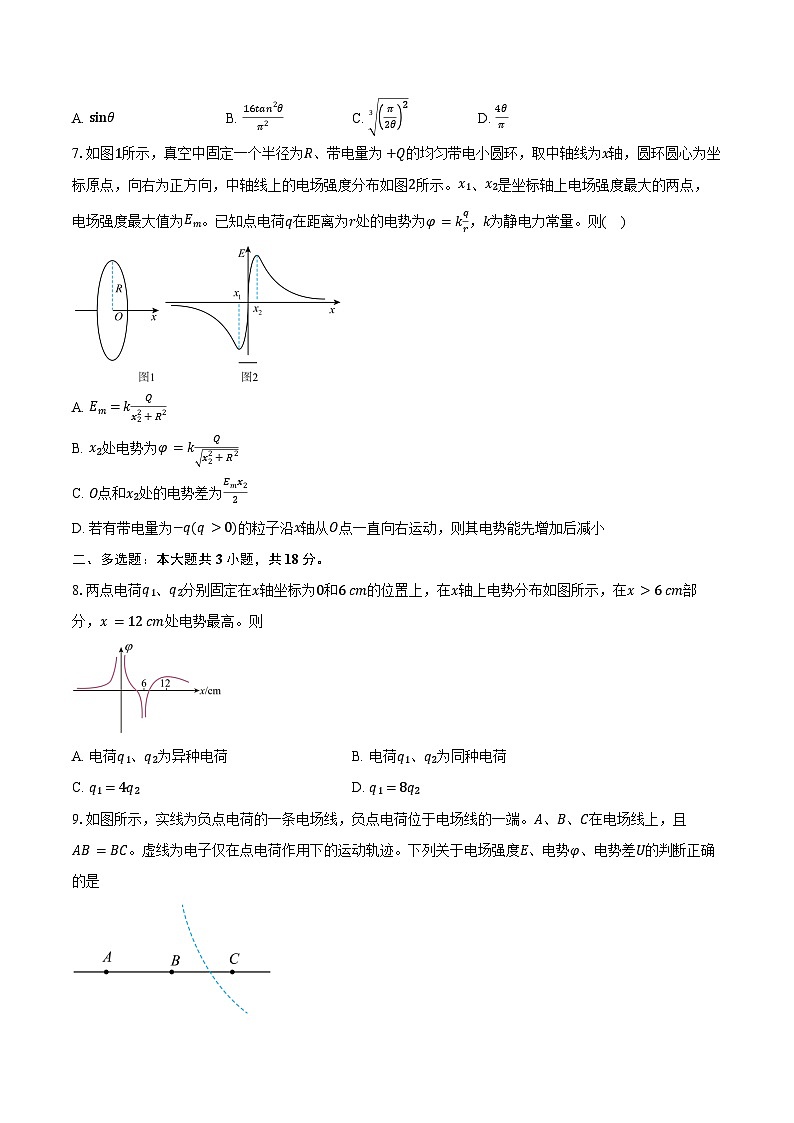 2024-2025學(xué)年重慶市巴蜀中學(xué)校高三（上）月考物理試卷（10月）（含答案）第3頁