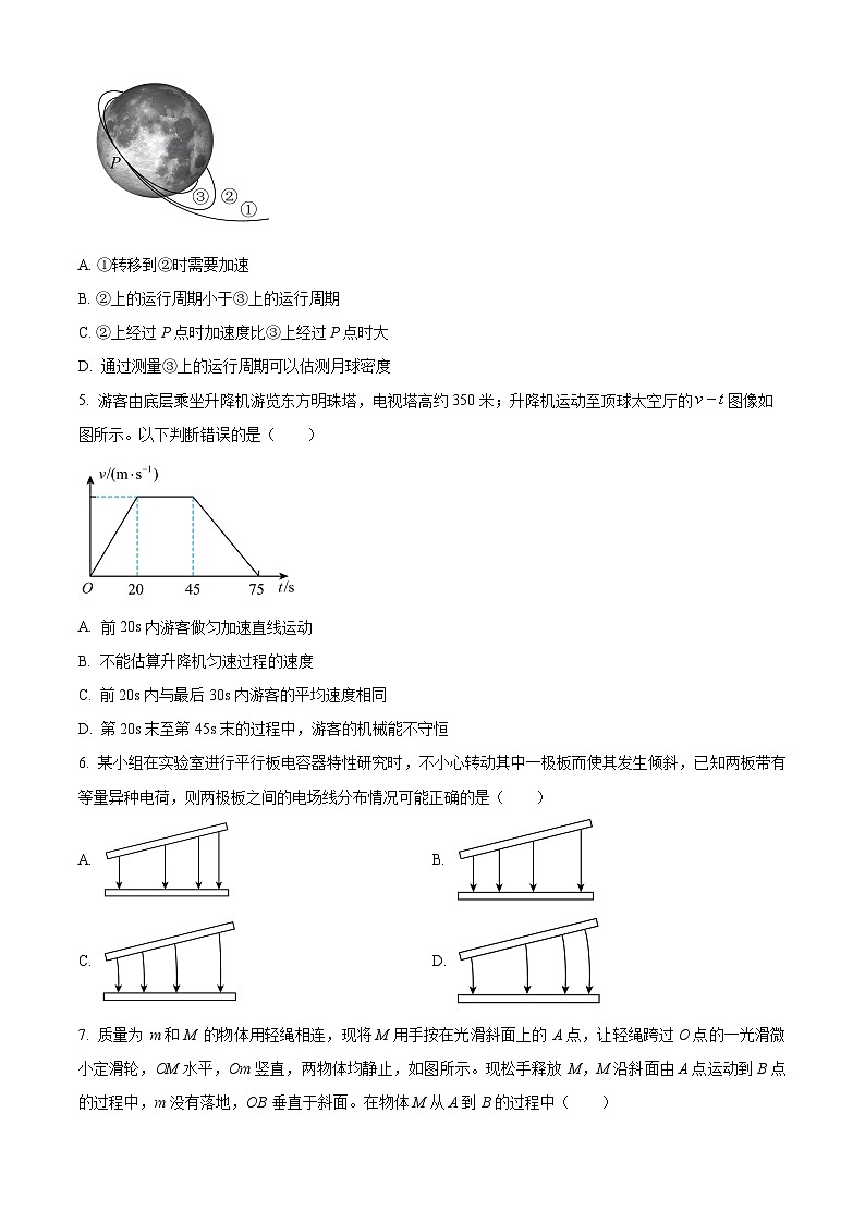 江苏省扬州市丁沟中学2024-2025学年高三上学期期中热身考试物理试卷(原卷版)第2页