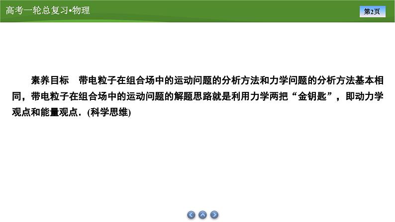 课件第九章 专题九带电粒子在组合场中的运动(共29张ppt)第2页