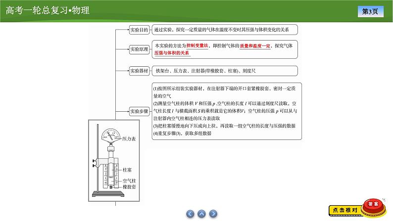 课件第十四章 实验十三探究等温情况下一定质量气体压强(共24张ppt)第3页