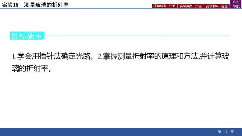 2025年新高考物理二轮复习实验18 测量玻璃的折射率(课件)第3页