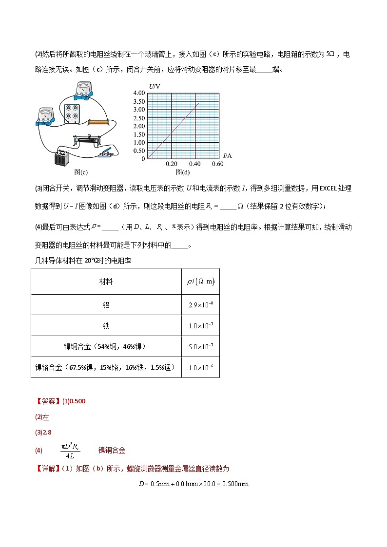 专题突破卷20 电磁学实验专题(解析版)第2页