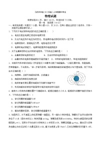 四川省合江县马街中学校2024-2025学年高二上学期11月期中物理试题