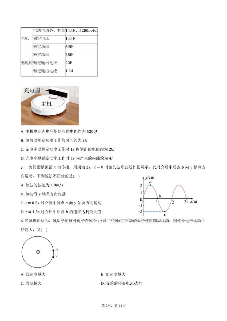 2024~2025学年北京市东城区第二中学高三(上)期中物理试卷(含答案)第2页