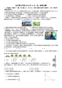 河北省沧州市部分学校2024-2025学年高一上学期11月考试物理试题