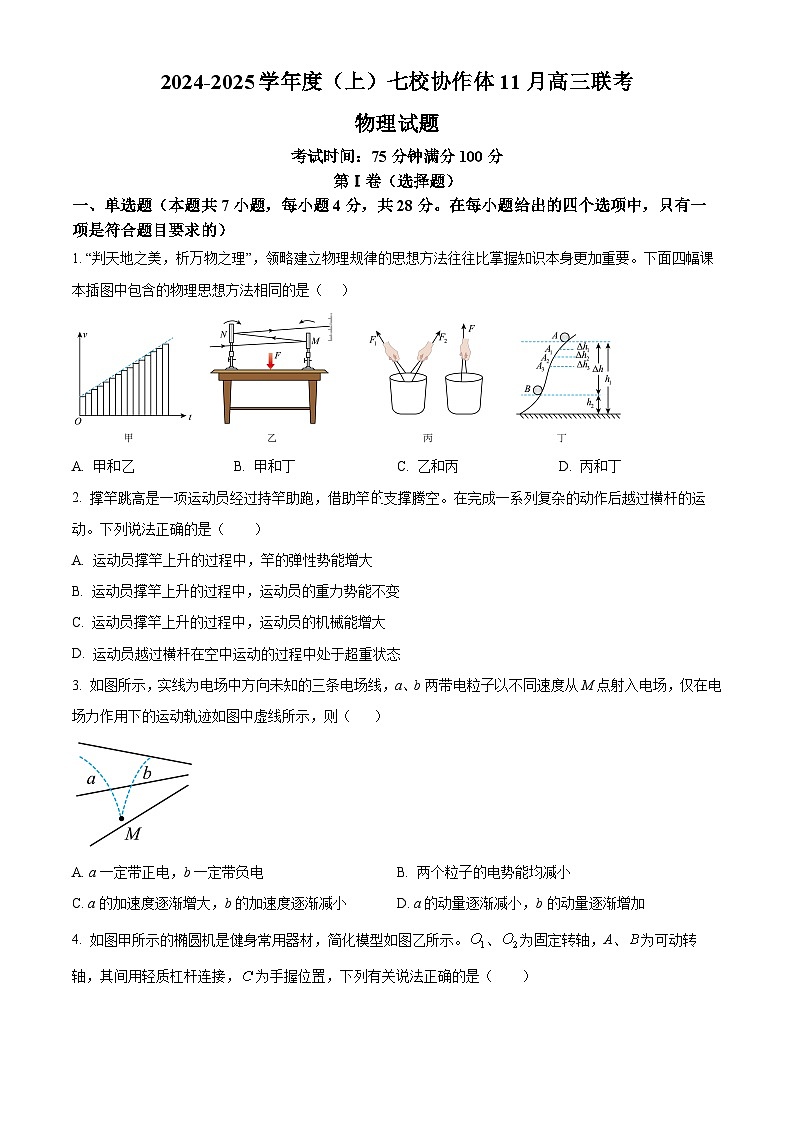 辽宁省七校协作体2024-2025学年高三上学期11月期中联考试题 物理 Word版含答案第1页