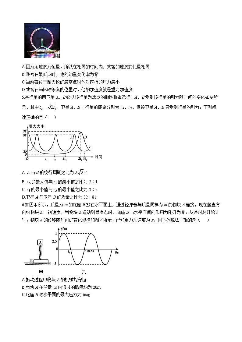 2025辽宁省实验中学高三上学期期中考试物理含答案第2页