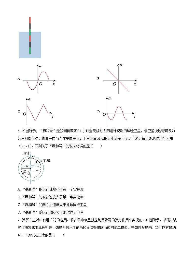 2024届广东省顺德区普通高中高三上学期教学质量检测物理试题(一) Word版无答案第3页