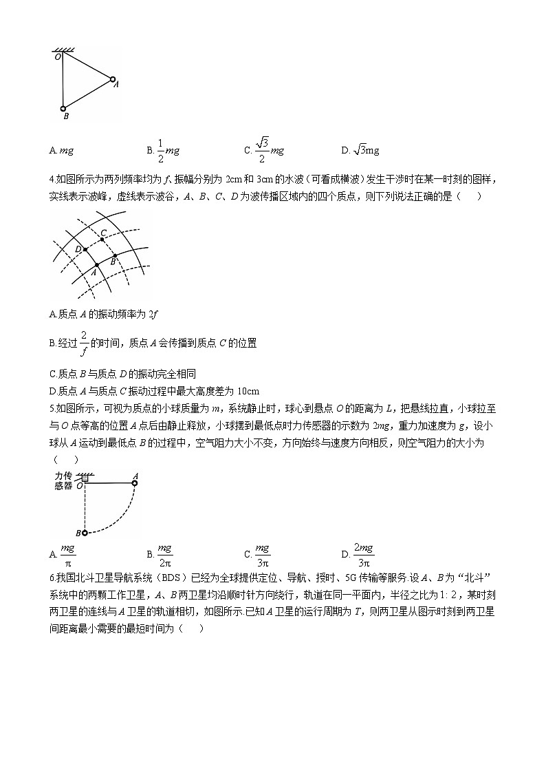 河南省部分示范性高中2024-2025学年高三上学期11月联考物理试题02