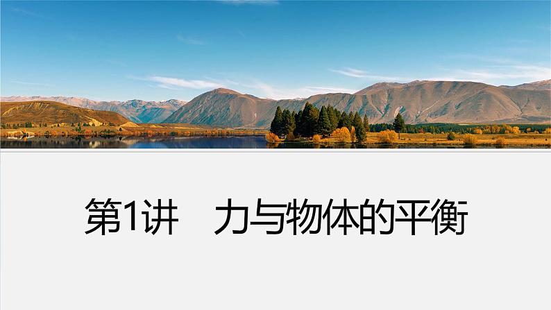 第一篇 专题一 第一讲 力与物体的平衡-【高考二轮】新高考物理大二轮复习(课件+讲义+专练)04