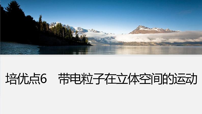 第一篇 专题三 培优点6 带电粒子在立体空间的运动第3页