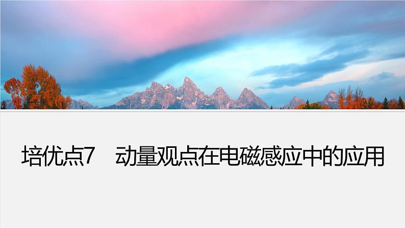 第一篇 专题四 培优点7 动量观点在电磁感应中的应用第3页