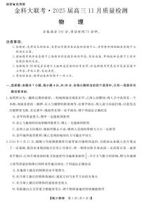 物理丨金科新未来大联考河南省2025届高三上学期11月质量检测物理试卷及答案