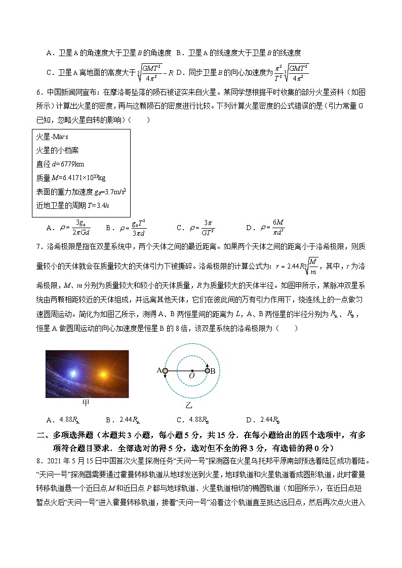 测试五 (原卷版)-2025年高考物理一轮复习讲练测(新教材新高考)第2页