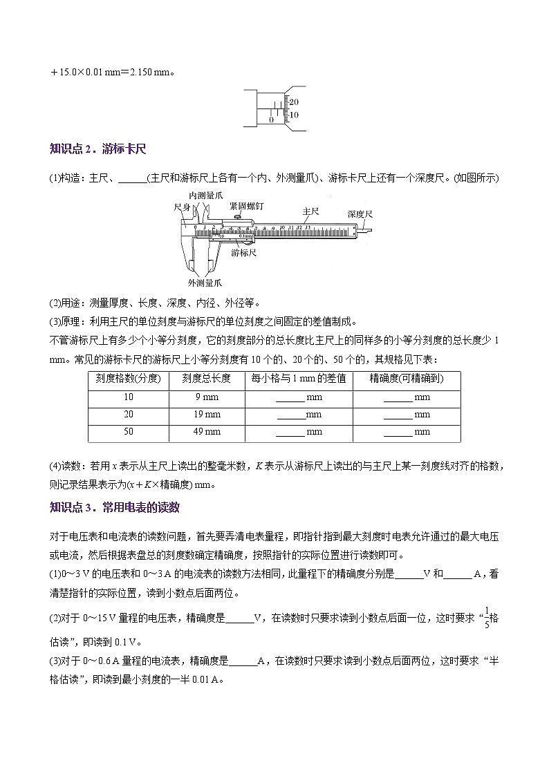第41讲 电学实验必须熟练掌握的基本技能(讲义)(原卷版)-2025年高考物理一轮复习讲练测(新教材新高考)第3页