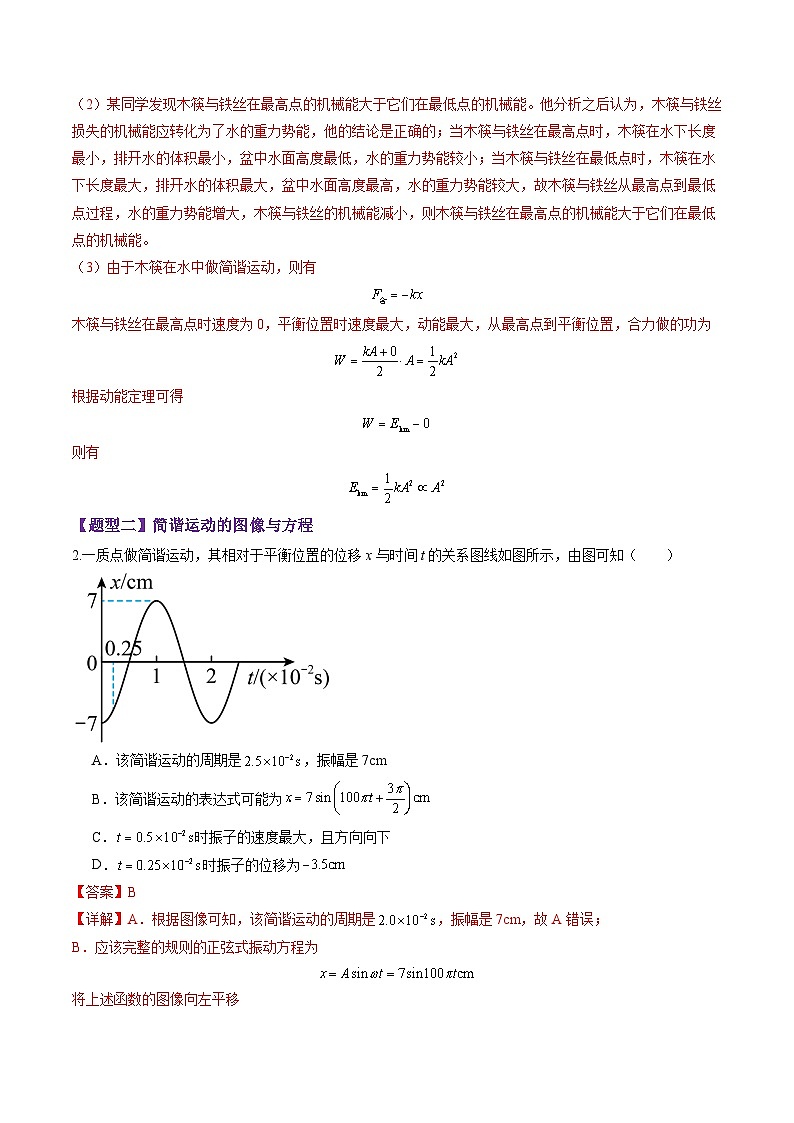 第30讲 机械振动(练习)(解析版)-2025年高考物理一轮复习讲练测(新教材新高考)第3页
