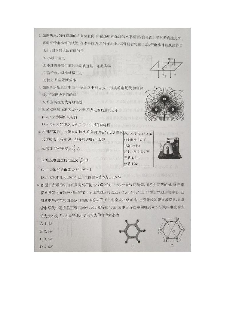 河北省沧州市十一校联考2024-2025学年高二上学期11月月考物理试题第2页