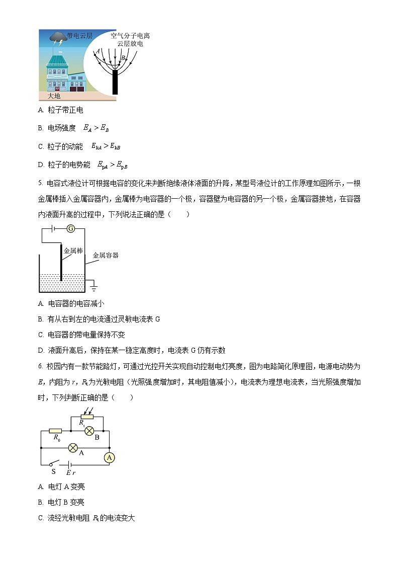 广东省惠州市第一中学2024-2025学年高二上学期11月期中物理试题(原卷版)-A4第2页