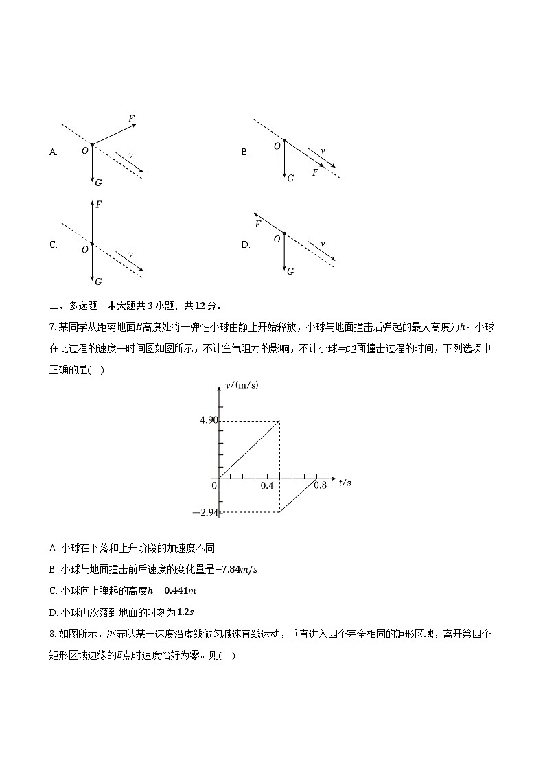 2024-2025学年上海市松江二中高一(上)期中物理试卷(含答案)第2页