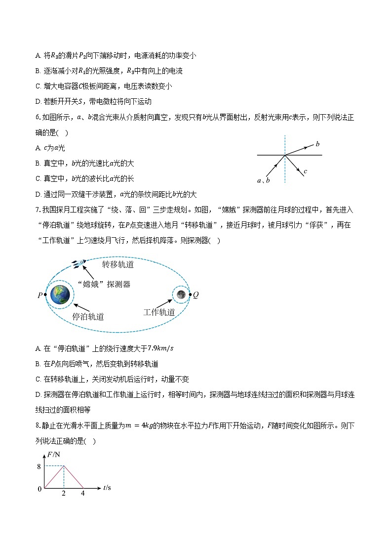 2024-2025学年浙江省9+1高中联盟高三(上)期中物理试卷(含答案)第2页