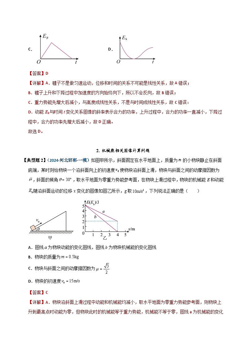 模型27 机械能相关图像类问题(解析版)第2页