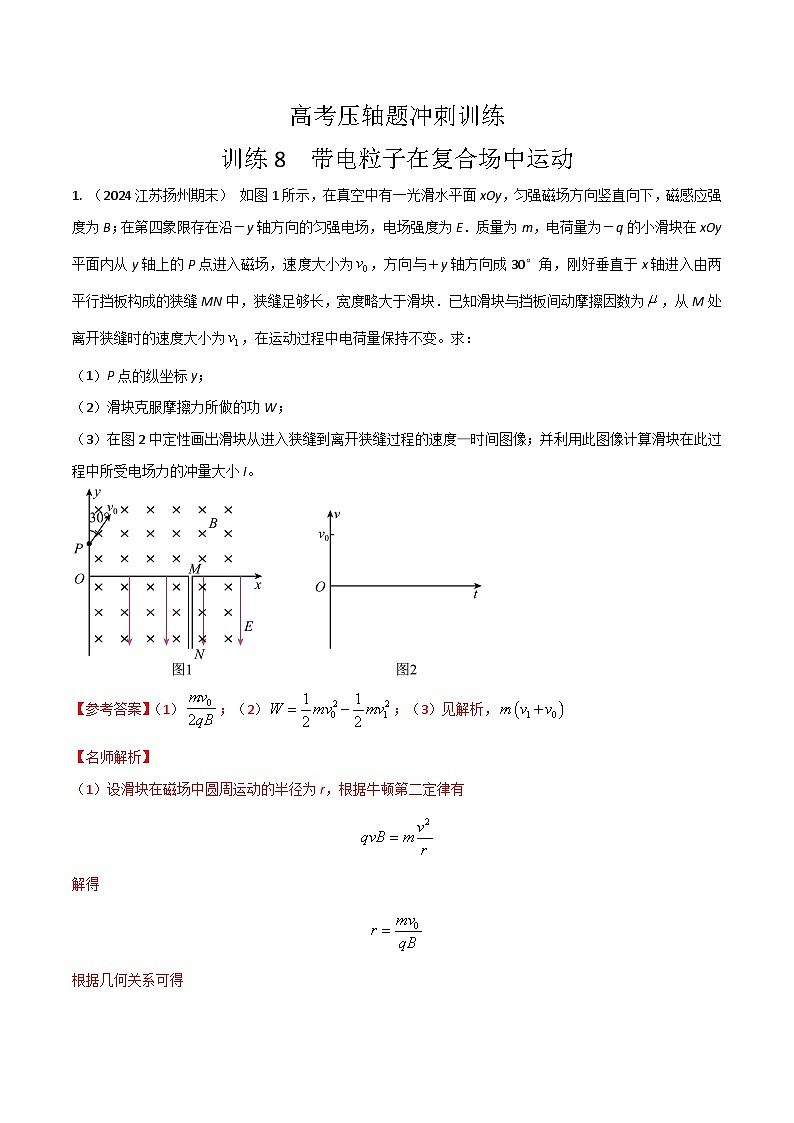 8.带电粒子在复合场中的运动(原卷版)第1页