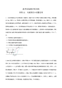 训练11 电磁感应+动量定理-2025年高考物理压轴题冲刺训练