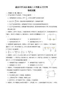 四川省内江市威远中学校2024-2025学年高二上学期12月月考物理试题