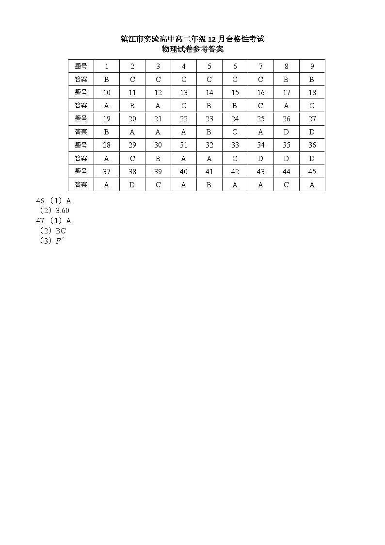 物理答案第1页