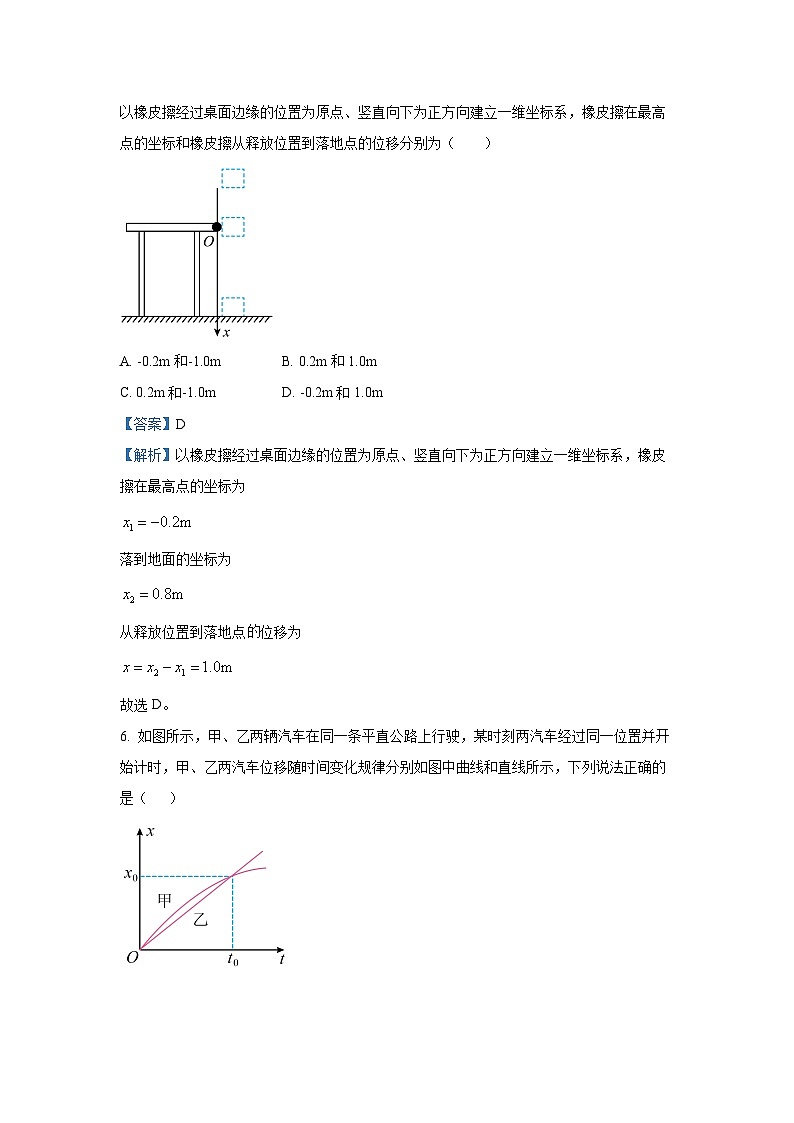 2024-2025学年浙江省温州新力量联盟高一(上)期中联考物理试卷(解析版)第3页