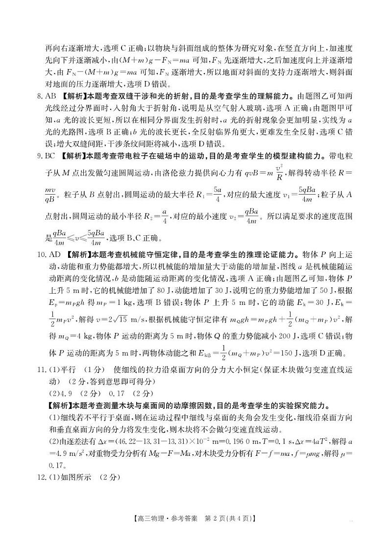 物理答案第2页