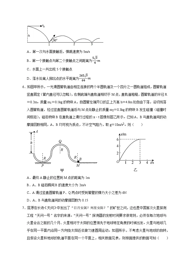 备战2025年高考物理易错题综合练(一)新高考通用(原卷版)第3页